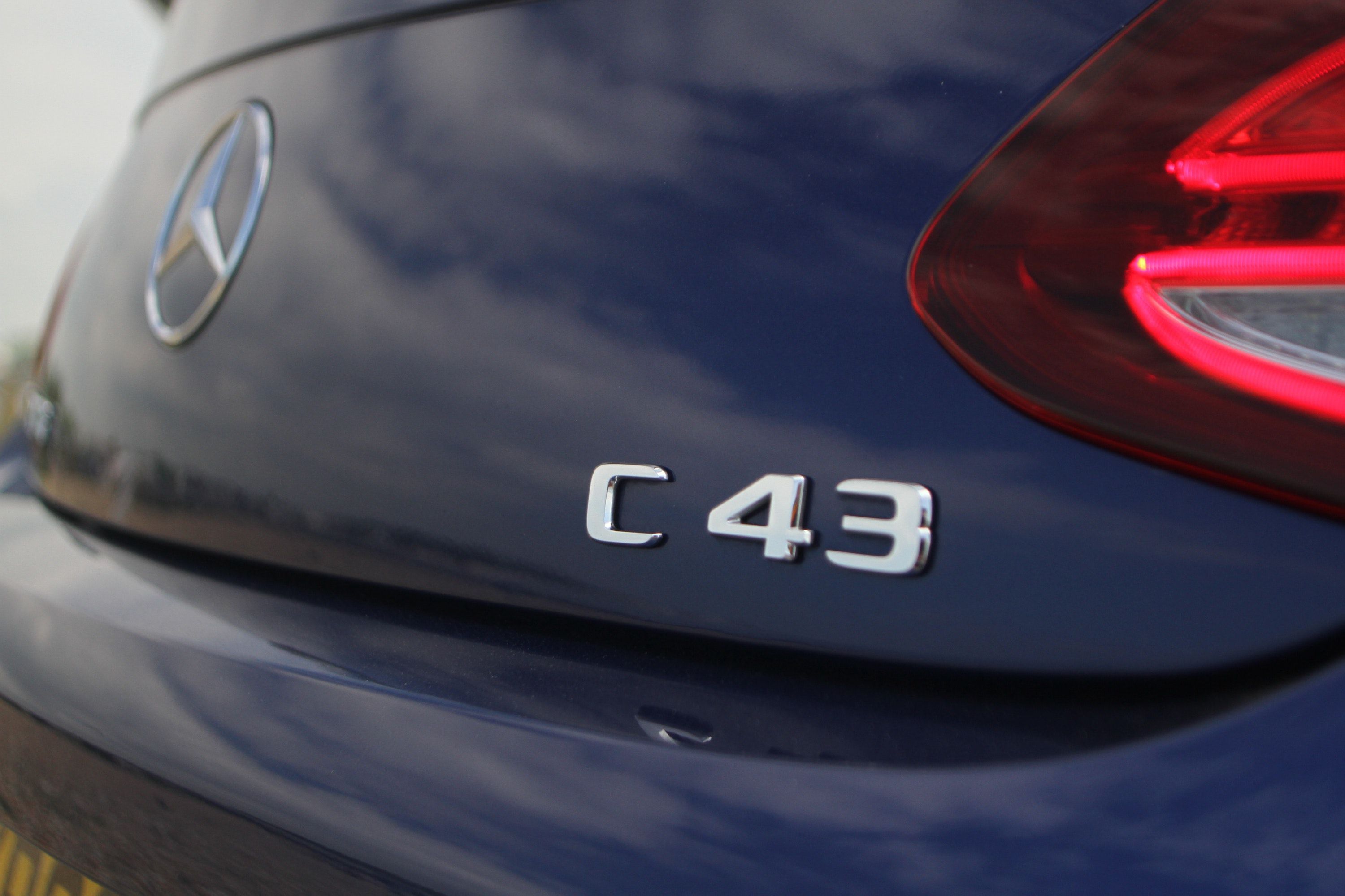 Mercedes Benz C43 car badge